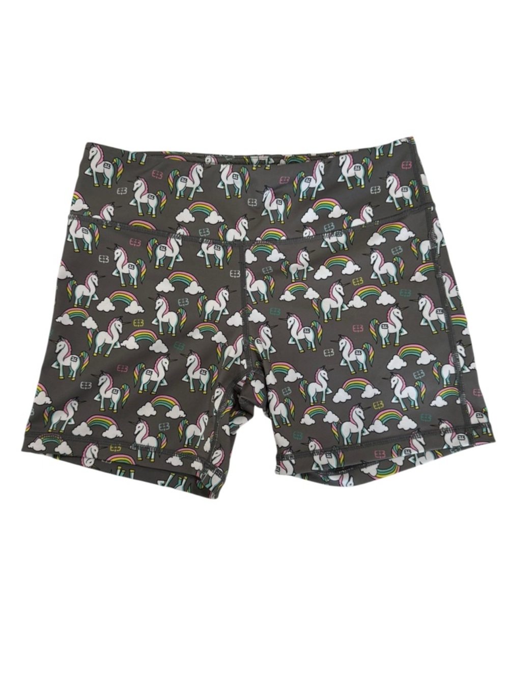 IAB | MFG Unicorns Sharkfin No-Ride 5’’ Athletic Shorts Size small/6 gray white